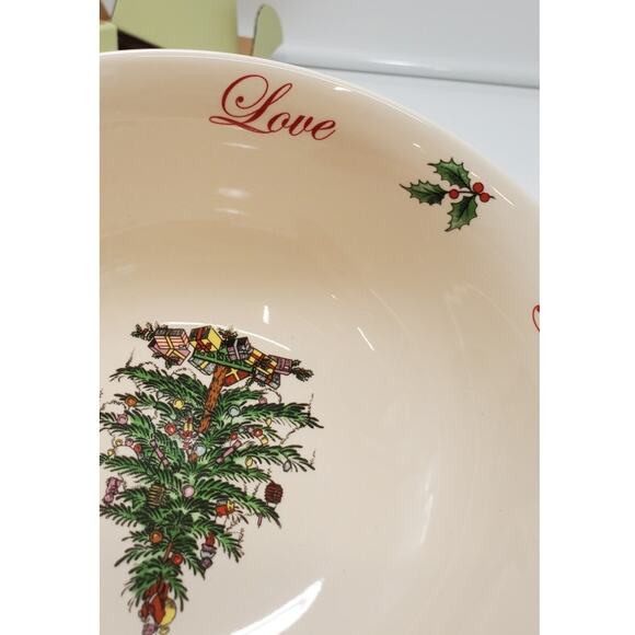 Spode Christmas Tree 2014 Annual Revere Candy Bowl 6 inches PRE-OWNED IOB - Picture 5 of 10